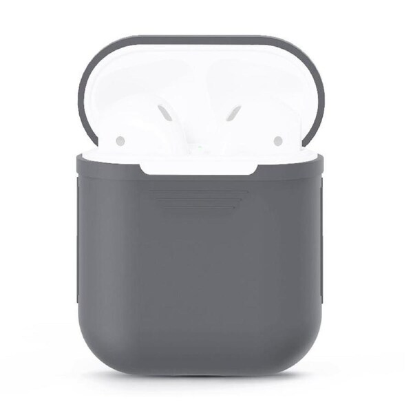 For AirPods 1st Gen Case, Silicone Protective Cover, Grey