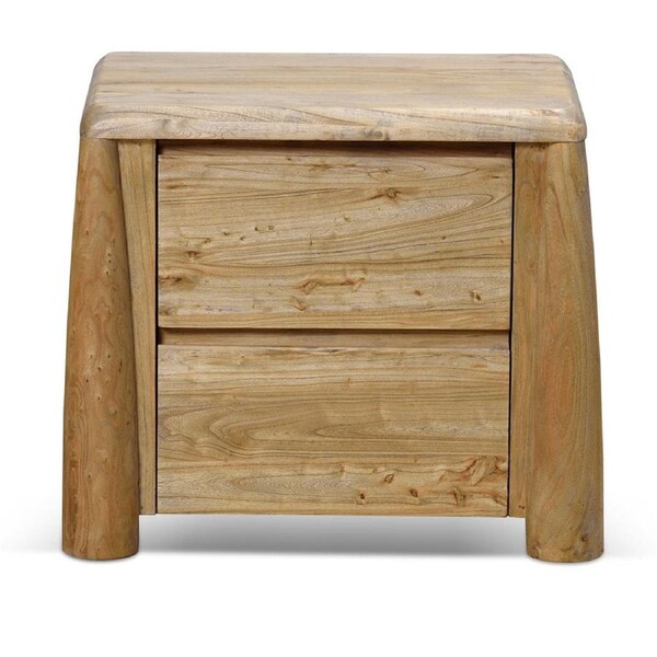 Varika 55cm Bedside Table - Natural