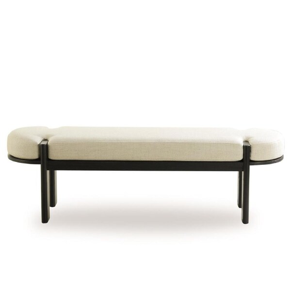 Jahoda 1.6m New Elm Bench - Natural Linen