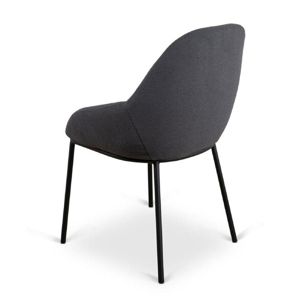 Darris Fabric Dining Chair - Charcoal
