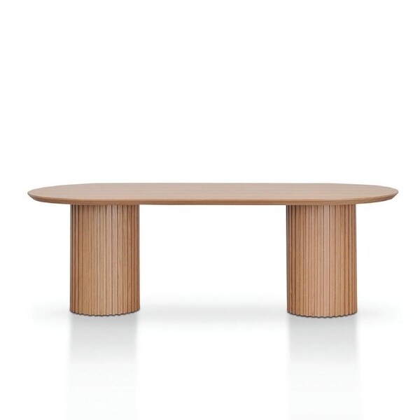 Marty 2.5m Wooden Dining Table - Natural