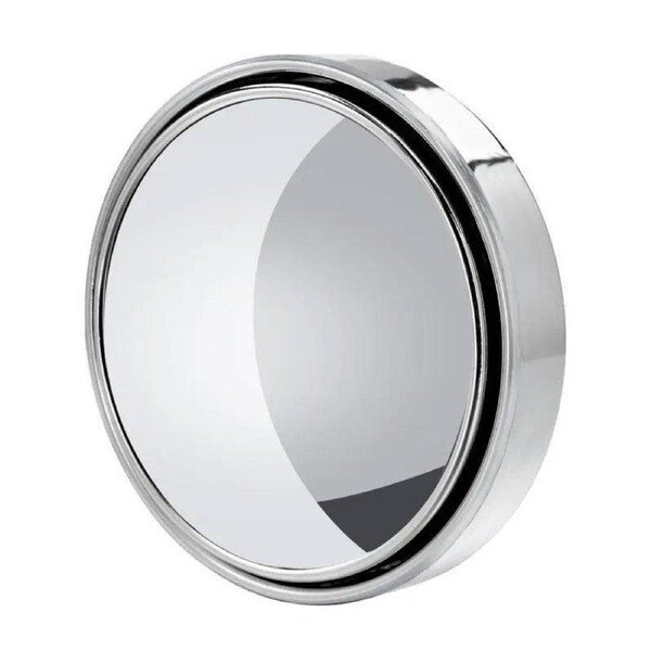 2X Blind Spot Car Mirror 360 Degrees Wide Angle Adjustable Rear Side View Convex Silver