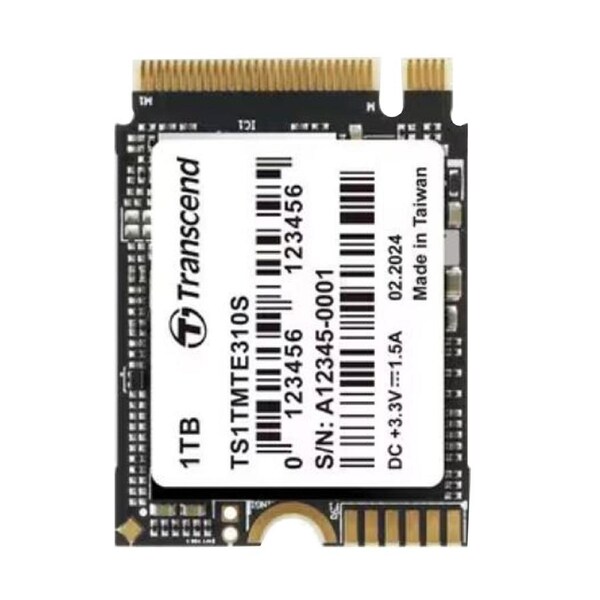 Transcend MTE310S 1 TB Solid State Drive - M.2 2230 Internal - PCI Express NVMe (PCI Express NVMe 4.0 x4) - Ultrabook Device Supported - 0.33 DWPD -