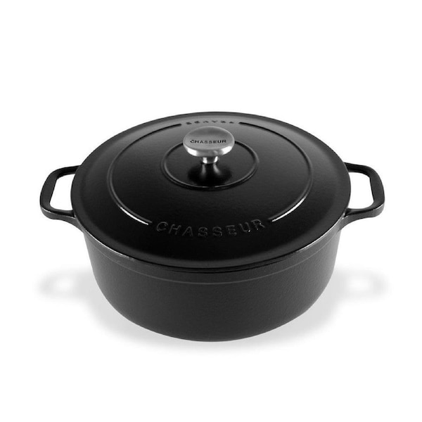 Chasseur Round French Oven 24cm/4l - Black