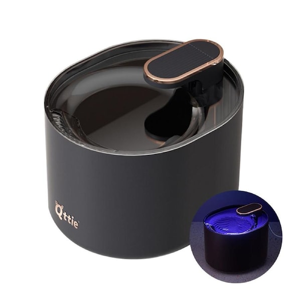 Qttie 3L Pet Water Fountain Cat Dog Automatic Electric Drinking Dispenser Filter Navy Set