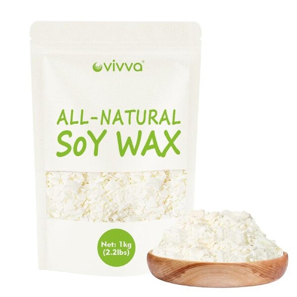 Vivva Bulk 100% Pure Soy Wax Natural Kosher Candle Making Supplies Crafts Cruelty Free(5kg)