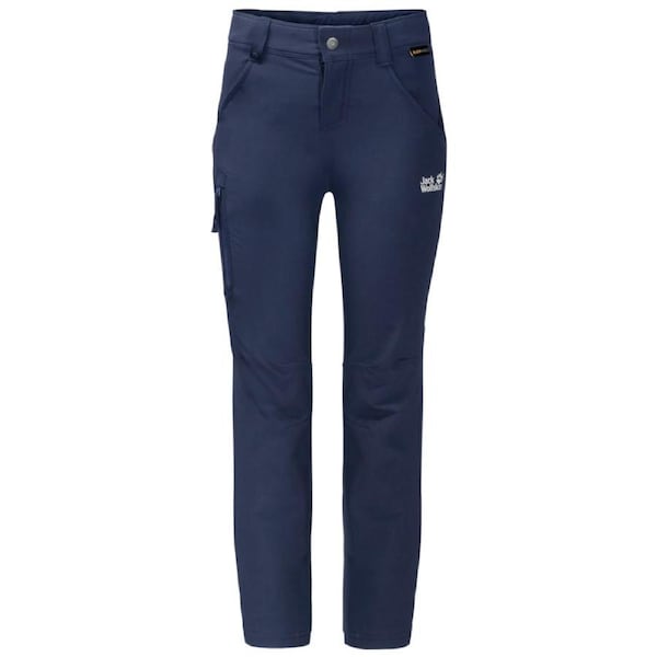 Jack Wolfskin Kids Activate Pants Hiking Trekking Outdoor Childrens Trousers Navy Blue / 116