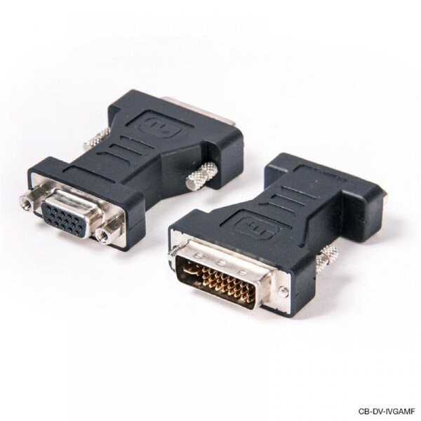 Connect Cable Male DVI-I to Female VGA Adapter Connector Converter For PC Black