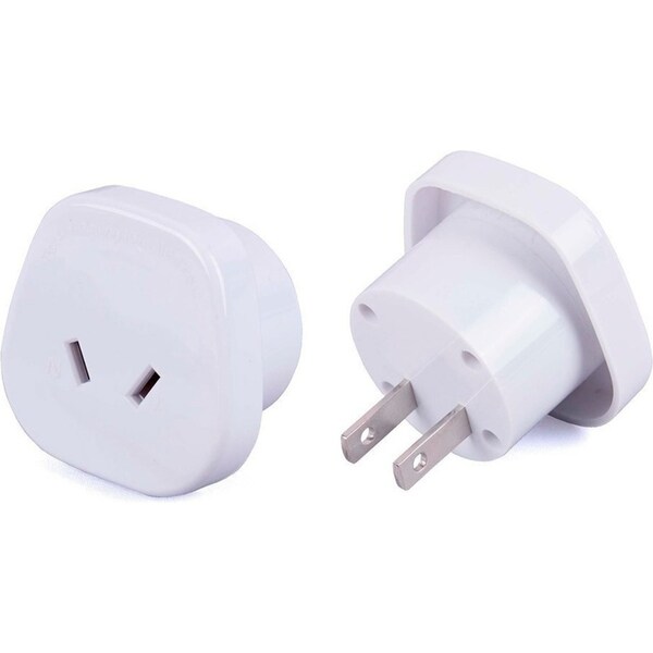 Laser Compact International Travel Adaptor Plug AU/NZ to US/China/Japan White