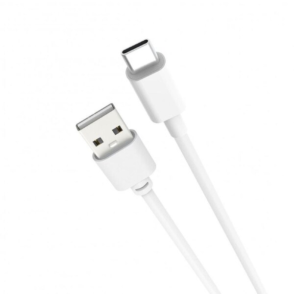 Laser Male 1m USB-C 3.1 to USB-A Cable Fast Charging Cord For iPhone 15 White