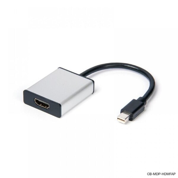 Connect Cable Male Mini DisplayPort to Female HDMI Adapter Cable 15cm Silver
