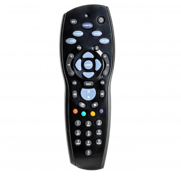 Laser Code-Free Replacement Spare Remote Battery Operated For Foxtel iQ Black