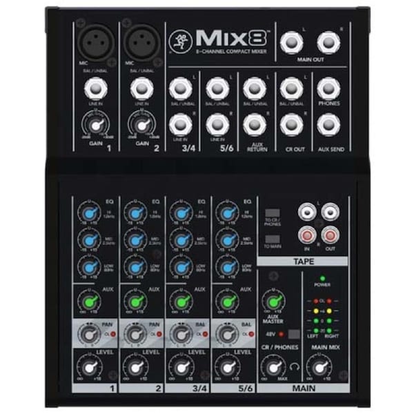 Mackie MIX8 8-channel Compact Mixer