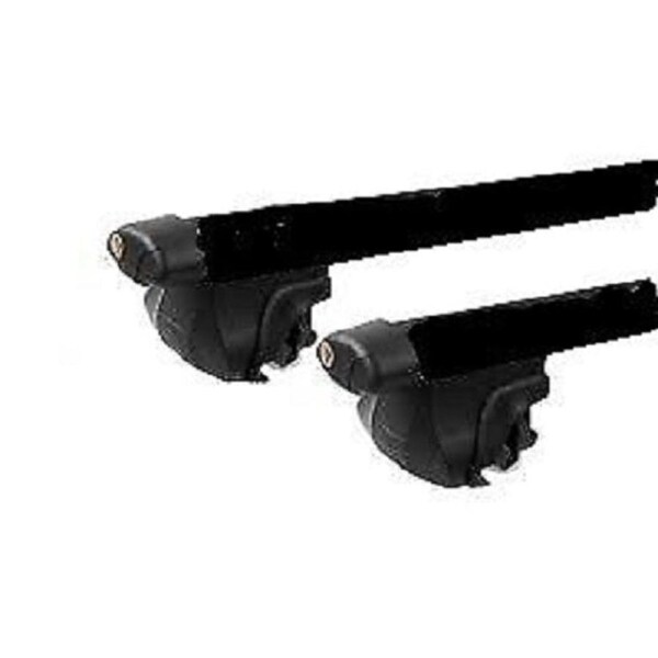 2xBLACK Roof Racks / Cross Bars for Volvo V40 Wagon 1997-2004 Fits raised rails