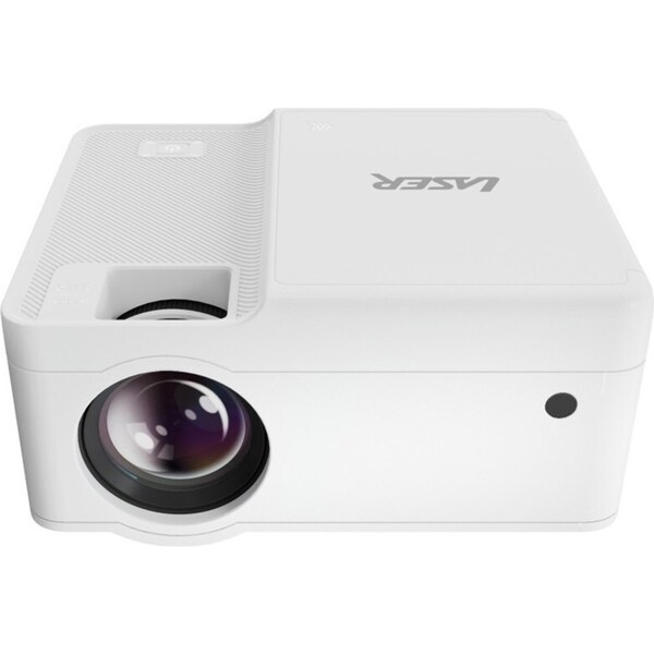 Chargecore Laser 1080P LED Projector w/ DVD Player & WiFi Casting HDMI/USB White