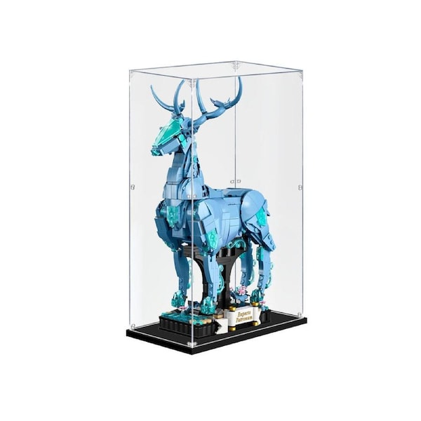 Acrylic Display Case for LEGO 76414 Harry Potter Expecto Patronum Figure Storage Box Dust Proof Glue Free