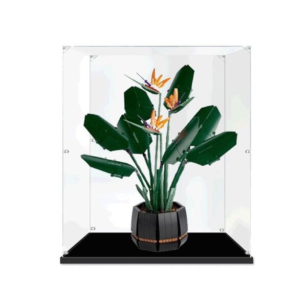 Acrylic Display Case for LEGO 10289 Icons Bird of Paradise Figure Storage Box Dust Proof Glue Free