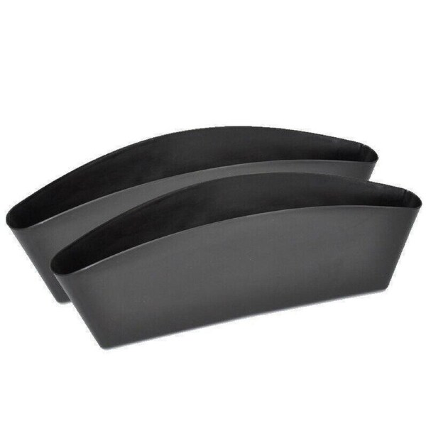 2PCS Seat Side Gap Organiser Storage Box for Phone and Keys Black