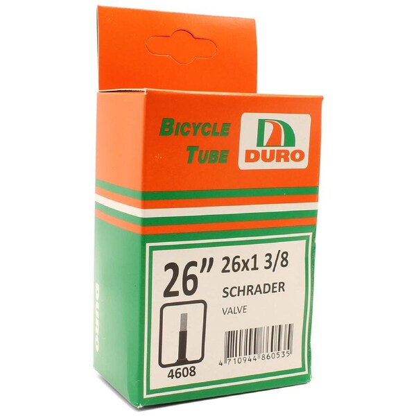 Duro 26 x 1 3/8 Bicycle Tyre Tube for 26" Inch Bikes Schrader Valve