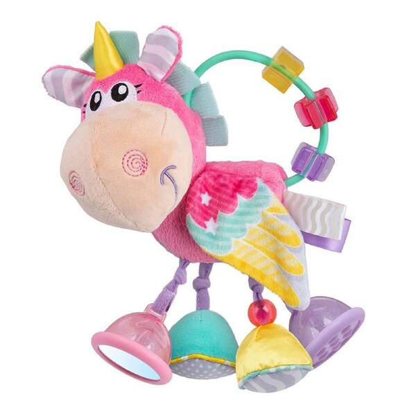 Playgro Unicorn Activity Rattle Baby Activity Soothing Teething Toy 3m+