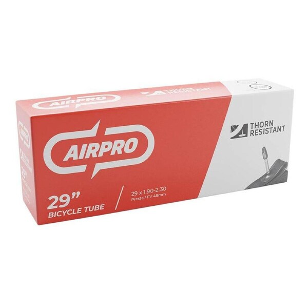 AirPro Bicycle Inner Tube w/ 48mm Presta Valve Thorn Resistant 29x1.90-2.30''