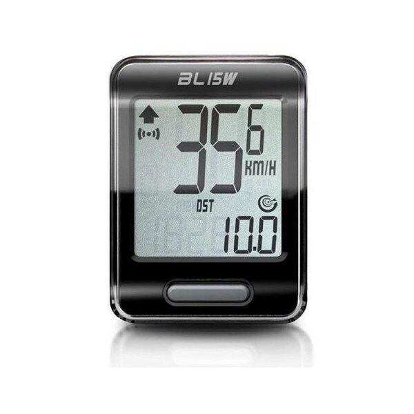 Echowell BL-15 Bike/Cycling LCD Wireless Computer/Odometer Distance/Speed BLK