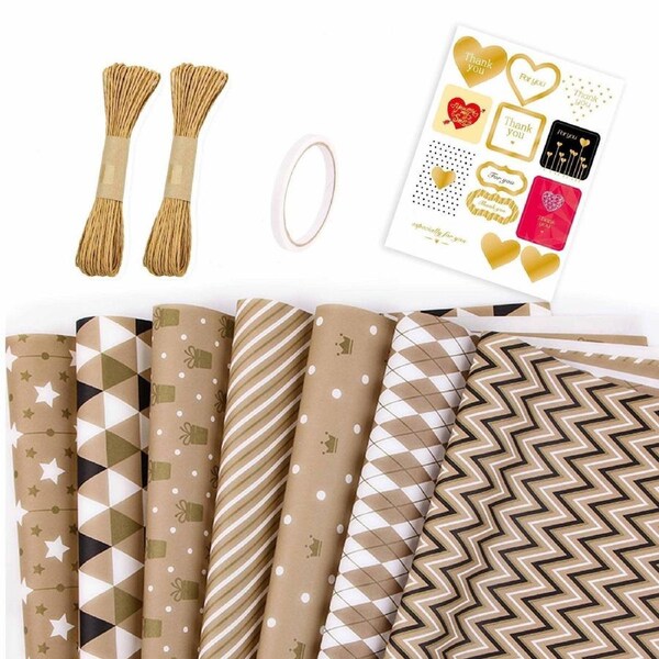 Durable Birthday Wrapping Paper DIY Crafts Colourful Designs