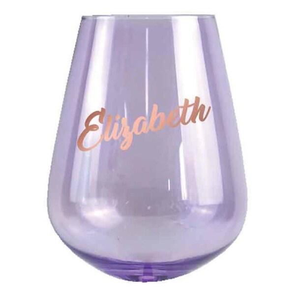2pc Elizabeth Stemless 13cm/600ml Wine Glass Cocktail Party Drinking Tumbler Set