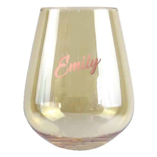 2pc Emily Stemless 13cm/600ml Wine Glass Cocktail Party Drinking Tumbler Set