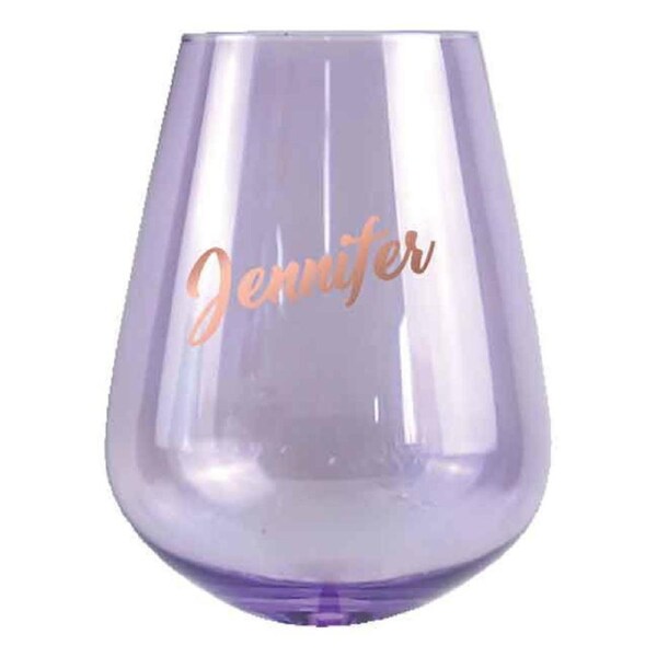 2pc Jennifer Stemless 13cm/600ml Wine Glass Cocktail Party Drinking Tumbler Set