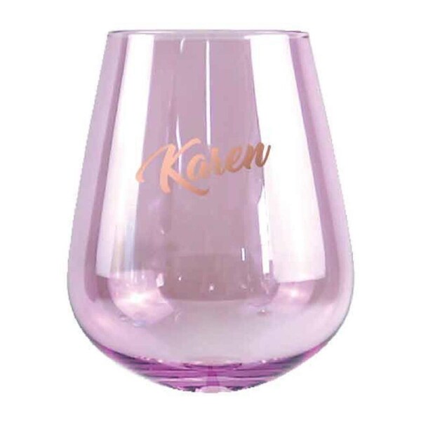 2pc Karen Stemless 13cm/600ml Wine Glass Cocktail Party Drinking Tumbler Set