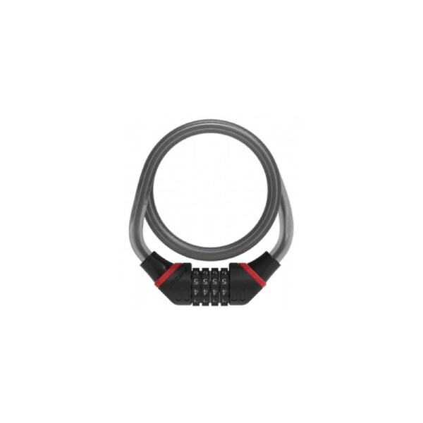 Zefal K-Traz C6 Combo Bicycle Coiled Cable Security Lock Steel/Vinyl 180cm Black