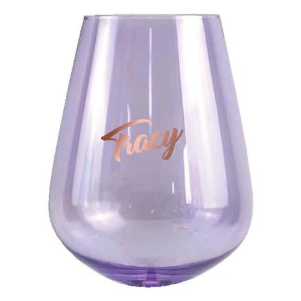 2pc Tracey Stemless 13cm/600ml Wine Glass Cocktail Party Drinking Tumbler Set