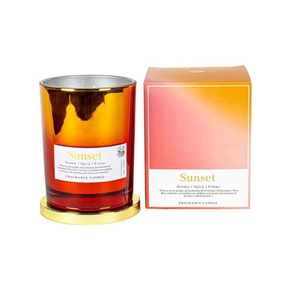 Gradients Sunset 13cm/350g Scented Candle Home Fragrance Decor 60hr Burn Time