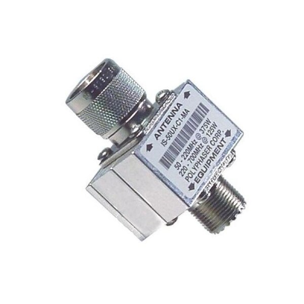 Polyphaser Is 50Ux C1 Ma Uhf Male To Uhf Female Dc Blocked Protector ...