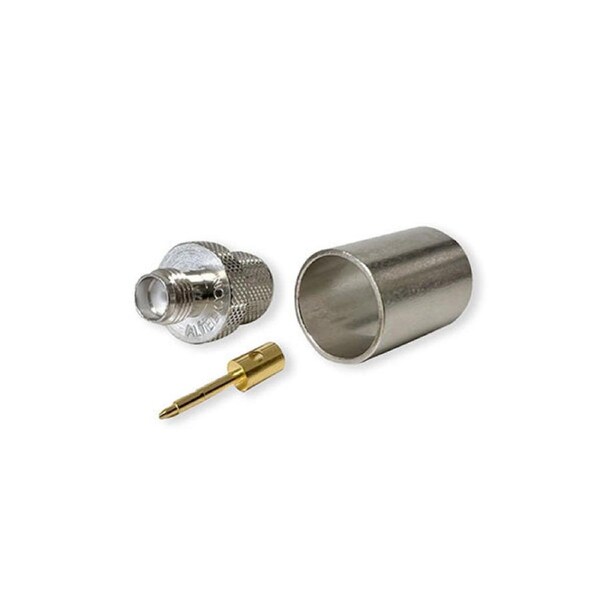 Rp Sma Female Crimp Connector For Lmr400 Rg8U