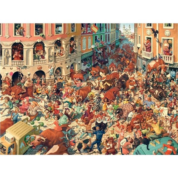 Castorland - Bull Run in Pamplona Puzzle 3000pc