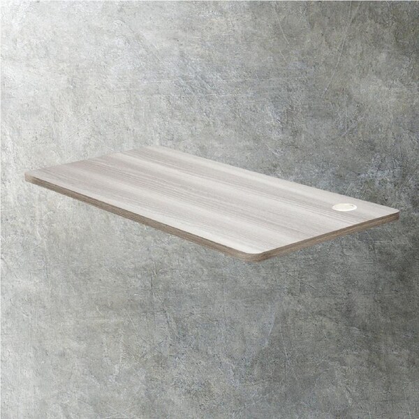 Oikiture 140cm Standing Desk Top Adjustable Electric Desk Board Computer Table Grey-Oak