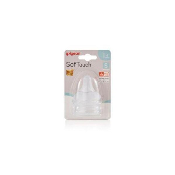 Pigeon Softouch Peristaltic Plus Teat Small 2 Pack
