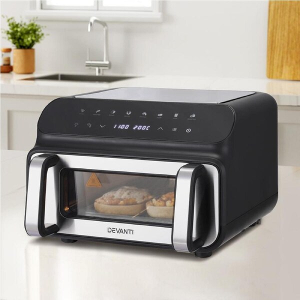 Air Fryer Devanti LCD Kitchen Oven 10L