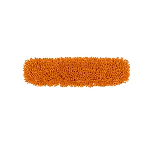 SOGA 60x12 Orange Microfiber Flat Mop Floor Cleaning Pads Rotating Dust Remover