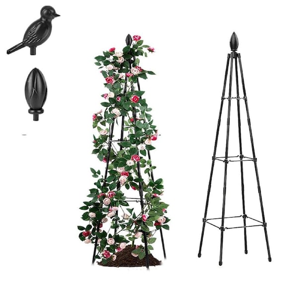 SpringUp Garden Plants Support fiberglass Cage Trellis Climbing Frame Rose Vine Stand 120CM