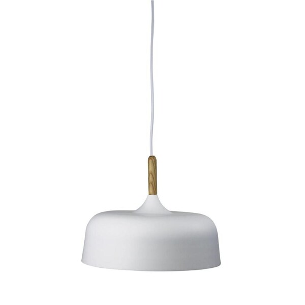 Malt Urban Retro Industrial Style Pendant White 32cm