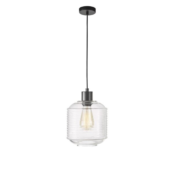 Marconi Single Pendant Light Clear Glass 18cm