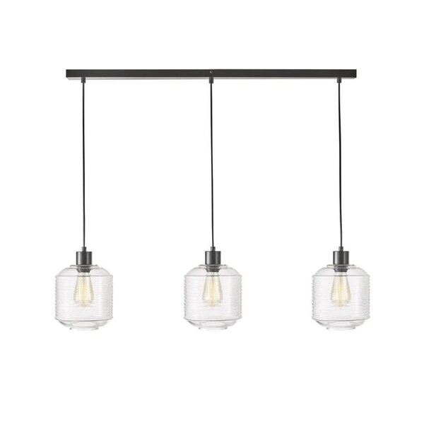 Marconi Trilight 3 Light Pendant Light Clear Glass