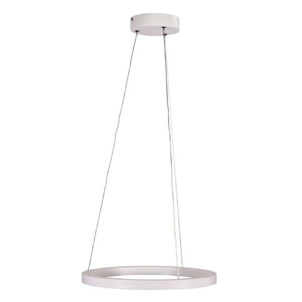 Nebula Modern Tricolour LED Halo Pendant Light White 40cm