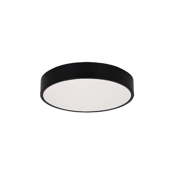 Orbis Tricolour LED Ceiling Light Black 30cm