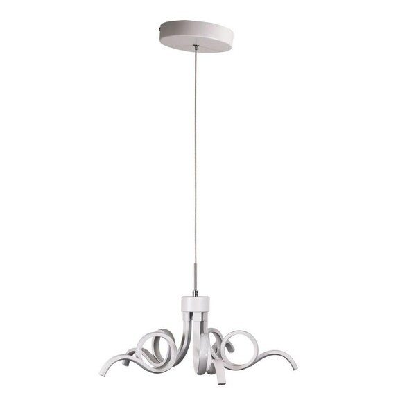 Noodle Tricolour LED Pendant Light White 50cm