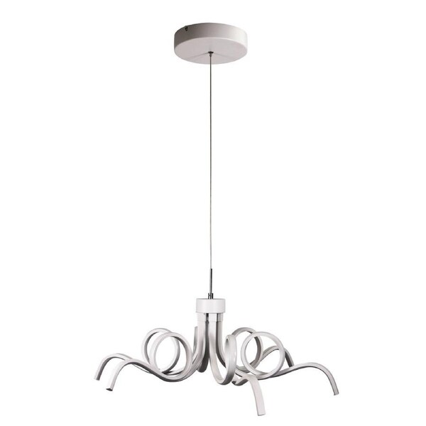 Noodle Tricolour LED Pendant Light White 70cm