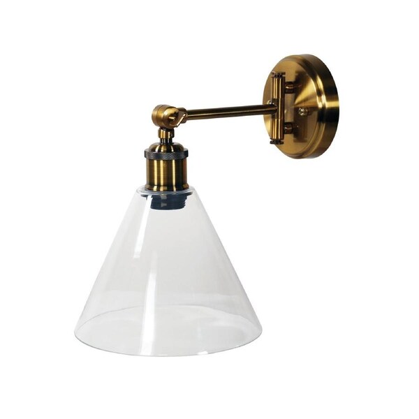 Heath Swing Arm Wall Light Satin Brass